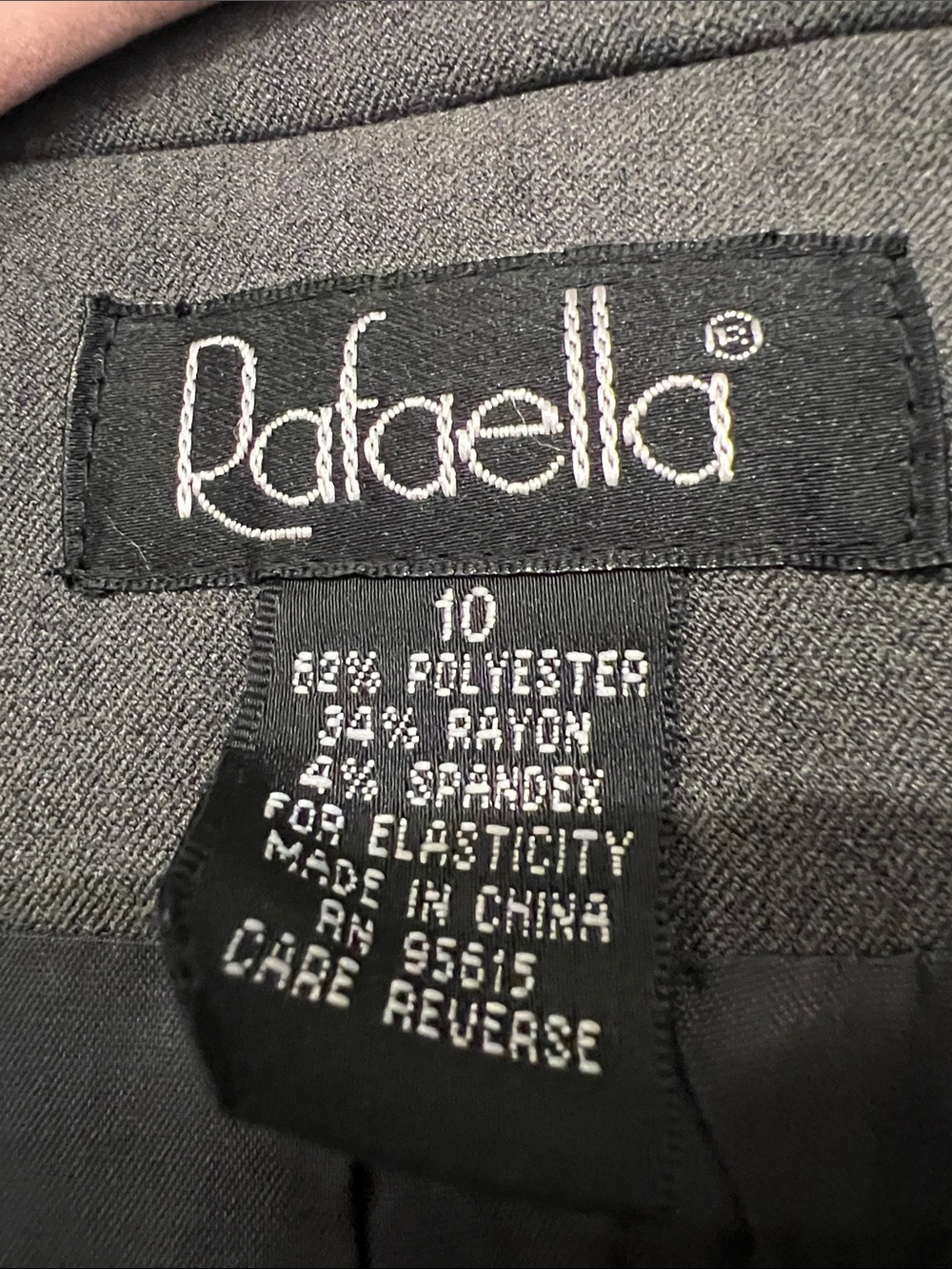 Rafaella Dark Gray Tailored Single-Button Blazer - Picture 3 of 16